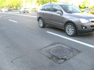 Capcană în asfalt pe Calea Craiovei