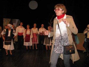 Luminiţa Borta la repetiţii 