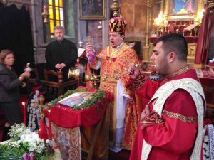 La slujba de la Biserica "Sfântul Ioan Botezătorul"