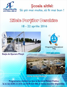 Apă Canal 2000 SA Piteşti se implică în programul 