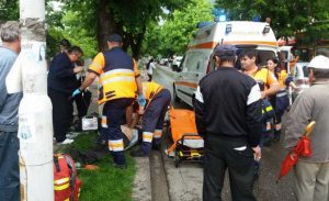 Echipa medicală a preluat resuscitarea bărbatului