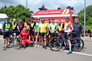 Paramedic piteştean, promotor al paradei bicicliştilor