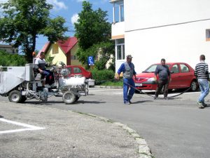 Locurile de parcare, inscripţionate