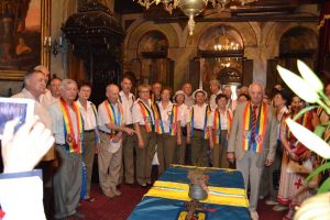 La slujba de sfinţire a Drapelului Asociaţiei   