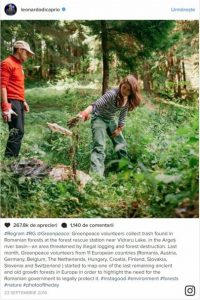 Fotografia postată de Leonardo DiCaprio – Ziarul Argeşul - ediţia online