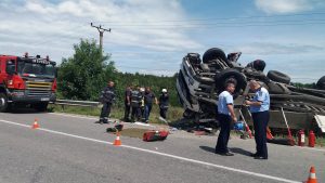 Şofer din Argeş, strivit în tir