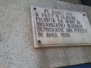 Ultima plachetă comunistă, pe bulevardul Brătianu!