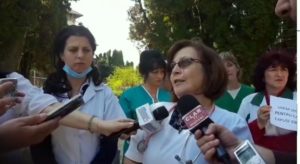 Protest la Spitalul Câmpulung